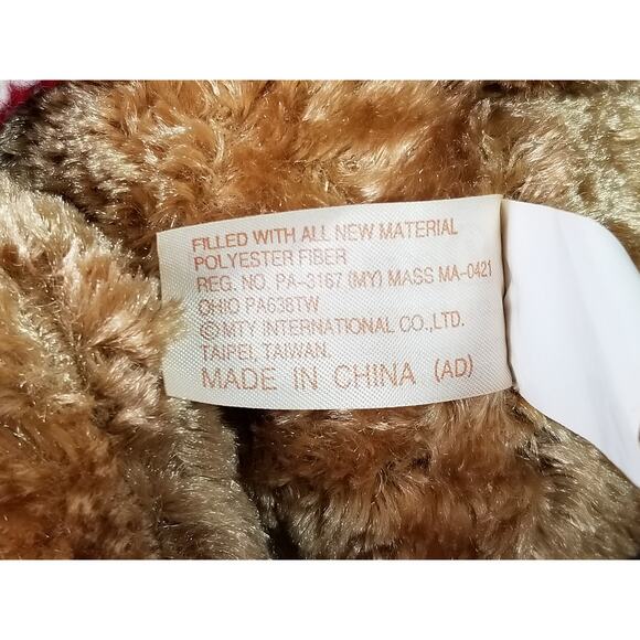 Dan Dee Teddy Bear Christmas Knitted Sweater 16" Plush Toy Stuffed Animal Vtg - Picture 12 of 13